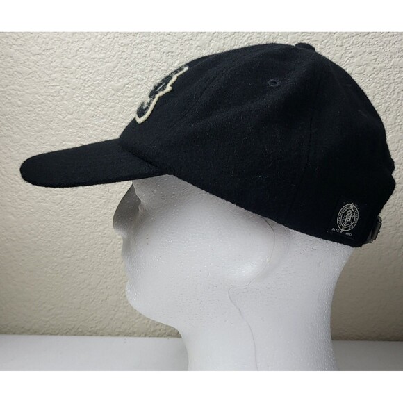 Polo Ralph Lauren Wool Blend Football Baseball Ball Cap Black Adjustable - Picture 5 of 7